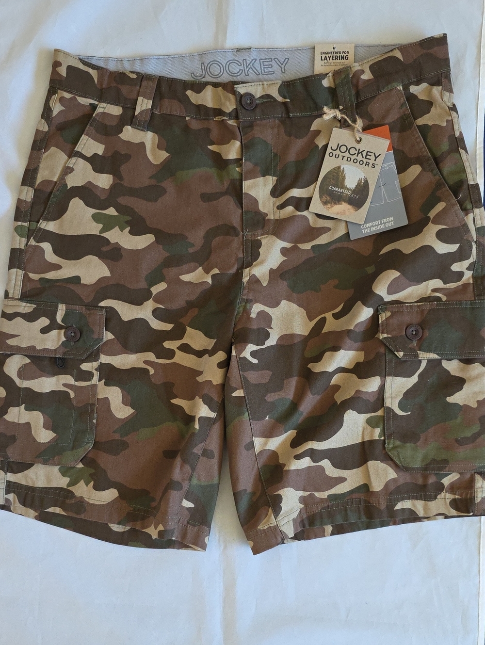 JOCKEY - Men's Camo Cargo Shorts